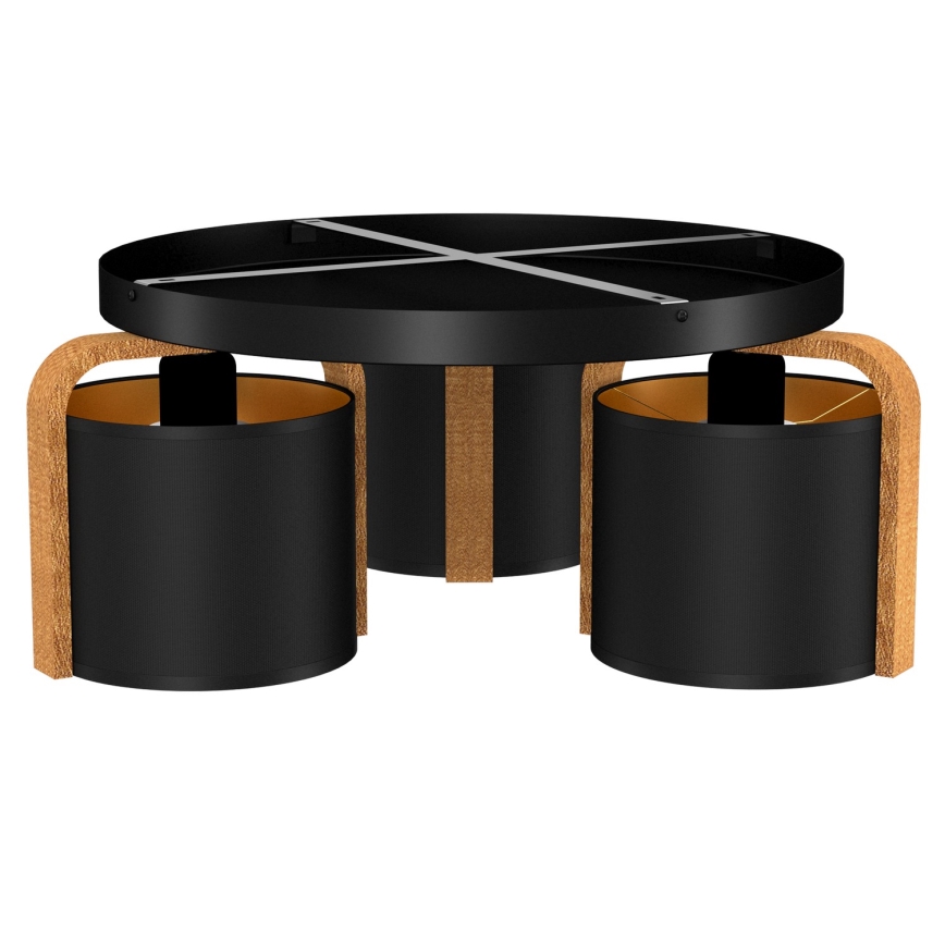 Felületre szerelhető csillár JONKO 3xE27/60W/230V