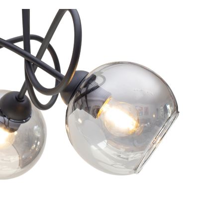Felületre szerelhető csillár LATIL 5xE27/60W/230V fekete