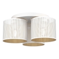 Felületre szerelhető csillár LOFT SHADE 3xE27/60W/230V fehér/arany