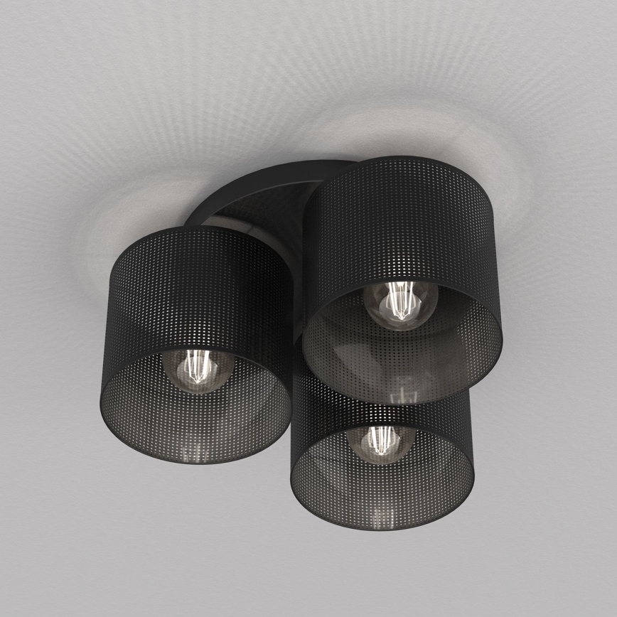 Felületre szerelhető csillár LOFT SHADE 3xE27/60W/230V fekete