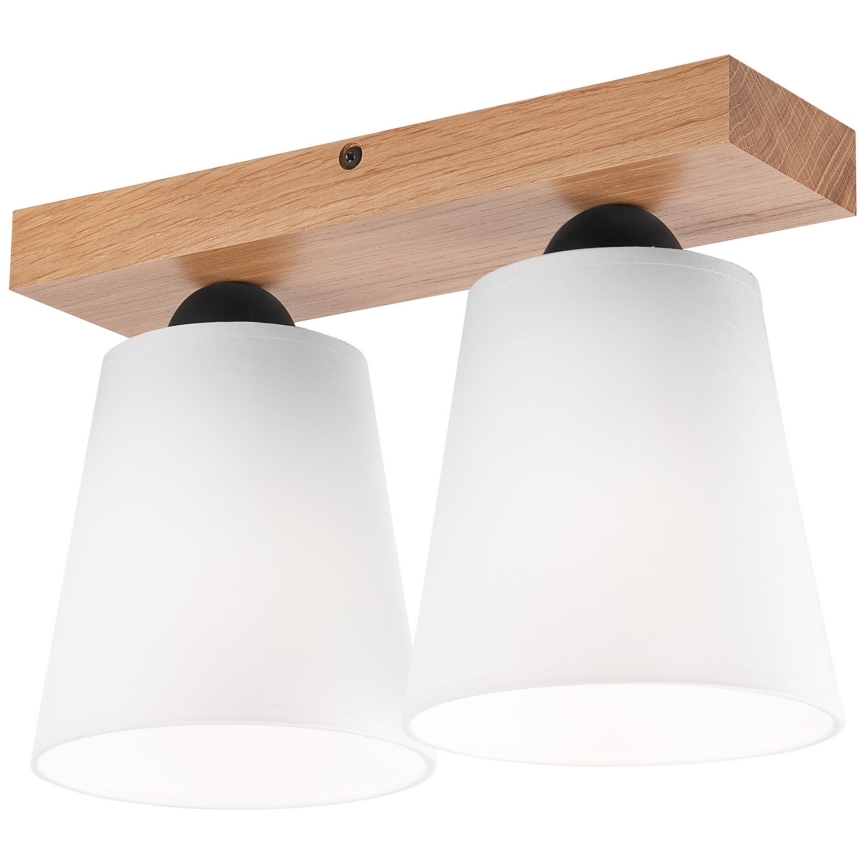 Felületre szerelhető csillár LULA 2xE27/60W/230V tölgy