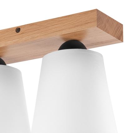 Felületre szerelhető csillár LULA 2xE27/60W/230V tölgy