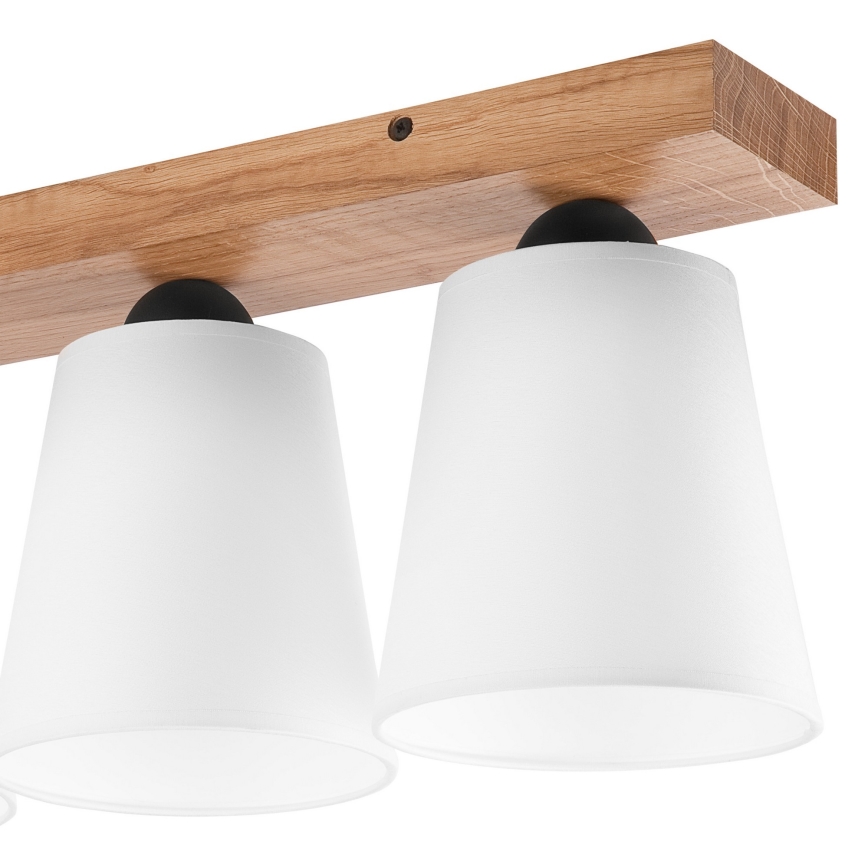 Felületre szerelhető csillár LULA 3xE27/60W/230V tölgy