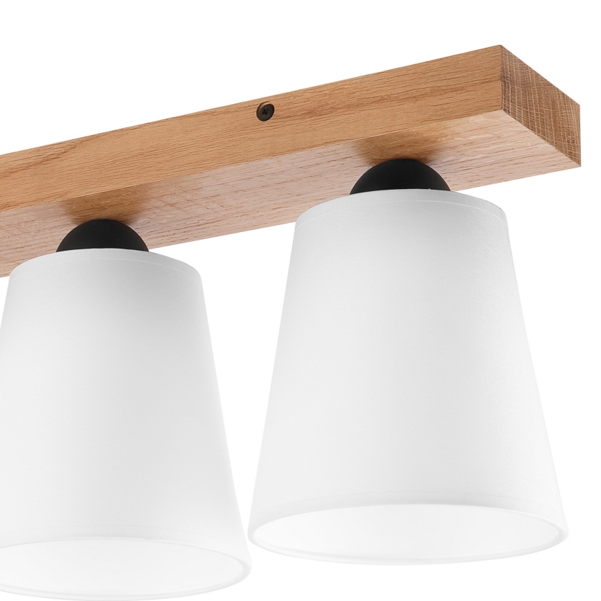 Felületre szerelhető csillár LULA 4xE27/60W/230V tölgy