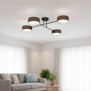 Felületre szerelhető csillár MAGA 4xE14/10W/230V barna