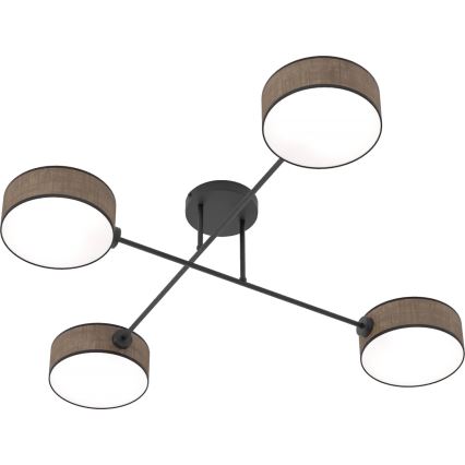 Felületre szerelhető csillár MAGA 4xE14/10W/230V barna
