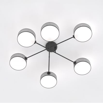 Felületre szerelhető csillár MAGA 6xE14/10W/230V szürke