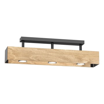 Felületre szerelhető csillár MAISON 3xGU10/8W/230V barna/tölgy