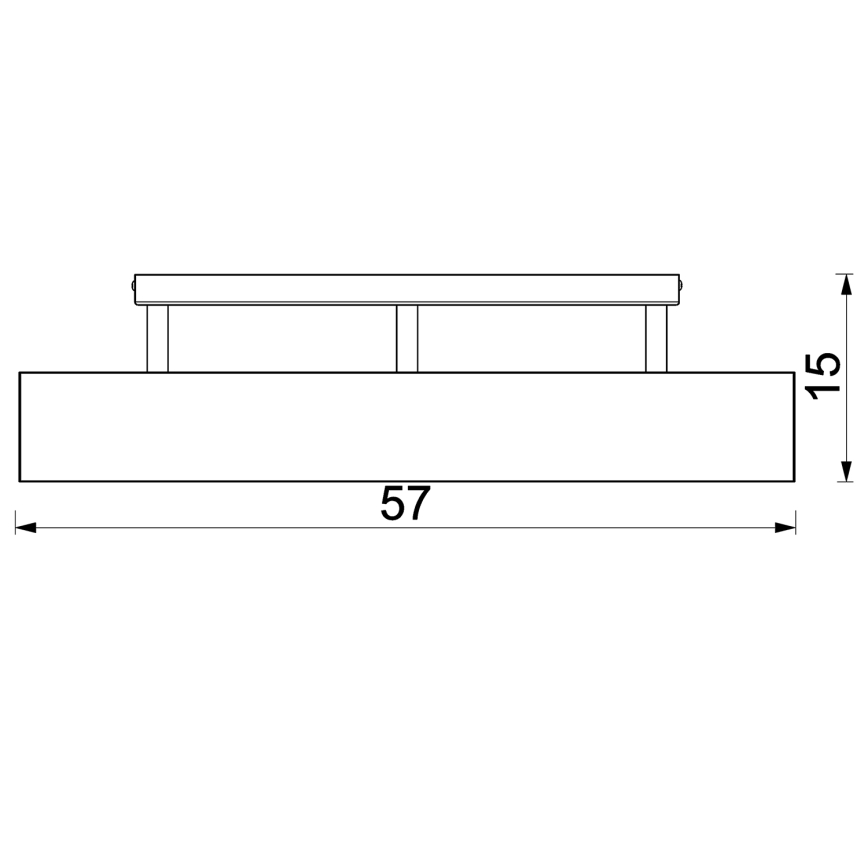 Felületre szerelhető csillár MAISON 3xGU10/8W/230V barna/tölgy