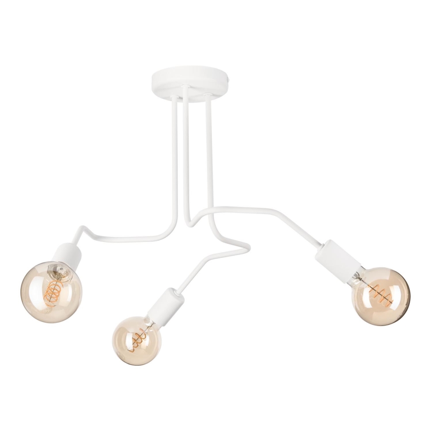 Felületre szerelhető csillár MATYLDA 3xE27/60W/230V fehér