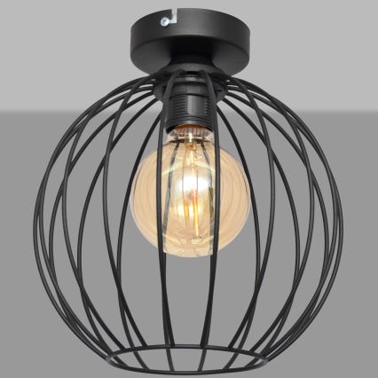 Felületre szerelhető csillár MERCURE 1xE27/15W/230V á. 24 cm fekete