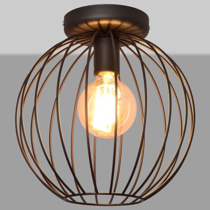 Felületre szerelhető csillár MERCURE 1xE27/15W/230V á. 30 cm fekete