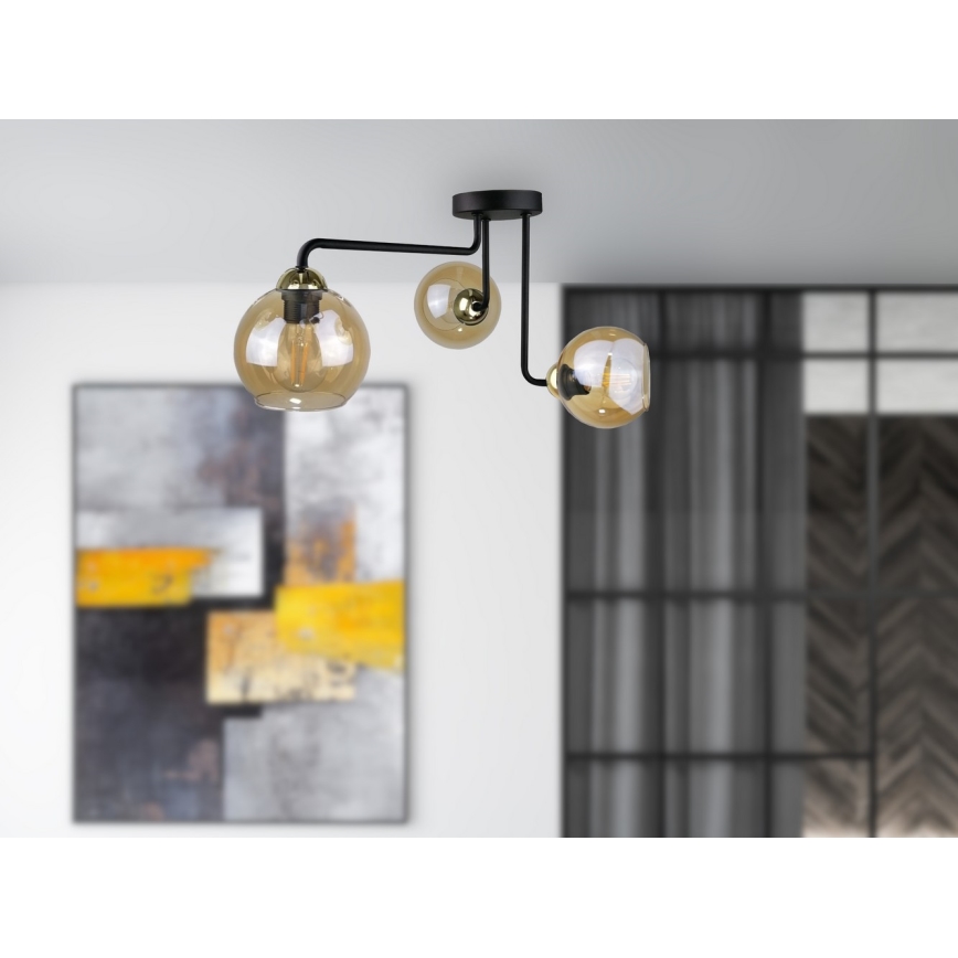 Felületre szerelhető csillár MONDE GOLD 3xE27/60W/230V