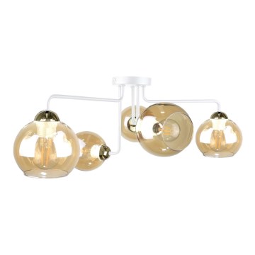 Felületre szerelhető csillár MONDE WHITE 5xE27/60W/230V