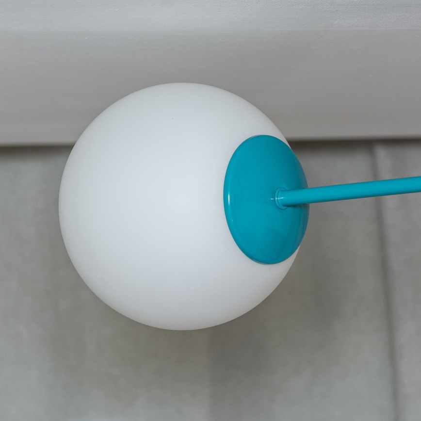 Felületre szerelhető csillár MOON 2xE27/15W/230V türkiz