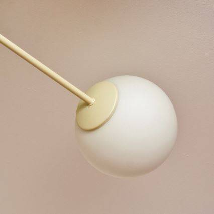 Felületre szerelhető csillár MOON 4xE27/15W/230V krémszínű