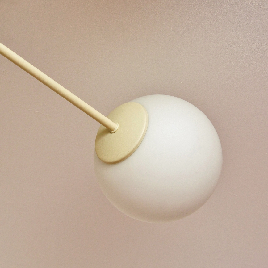 Felületre szerelhető csillár MOON 4xE27/15W/230V krémszínű