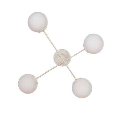 Felületre szerelhető csillár MOON 4xE27/15W/230V krémszínű