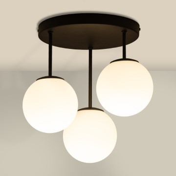 Felületre szerelhető csillár MOONLIGHT 3xE27/15W/230V fekete