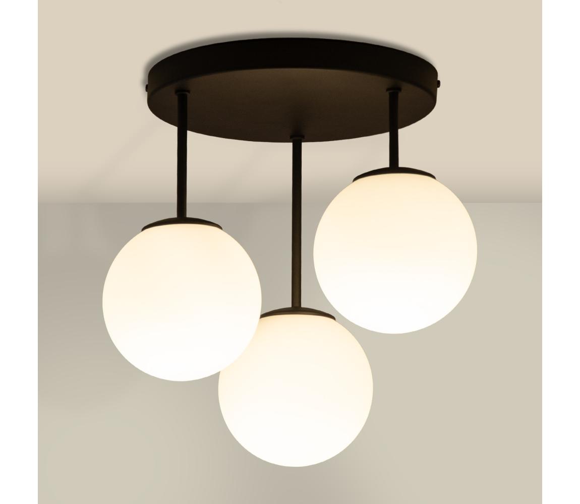 Felületre szerelhető csillár MOONLIGHT 3xE27/15W/230V fekete P