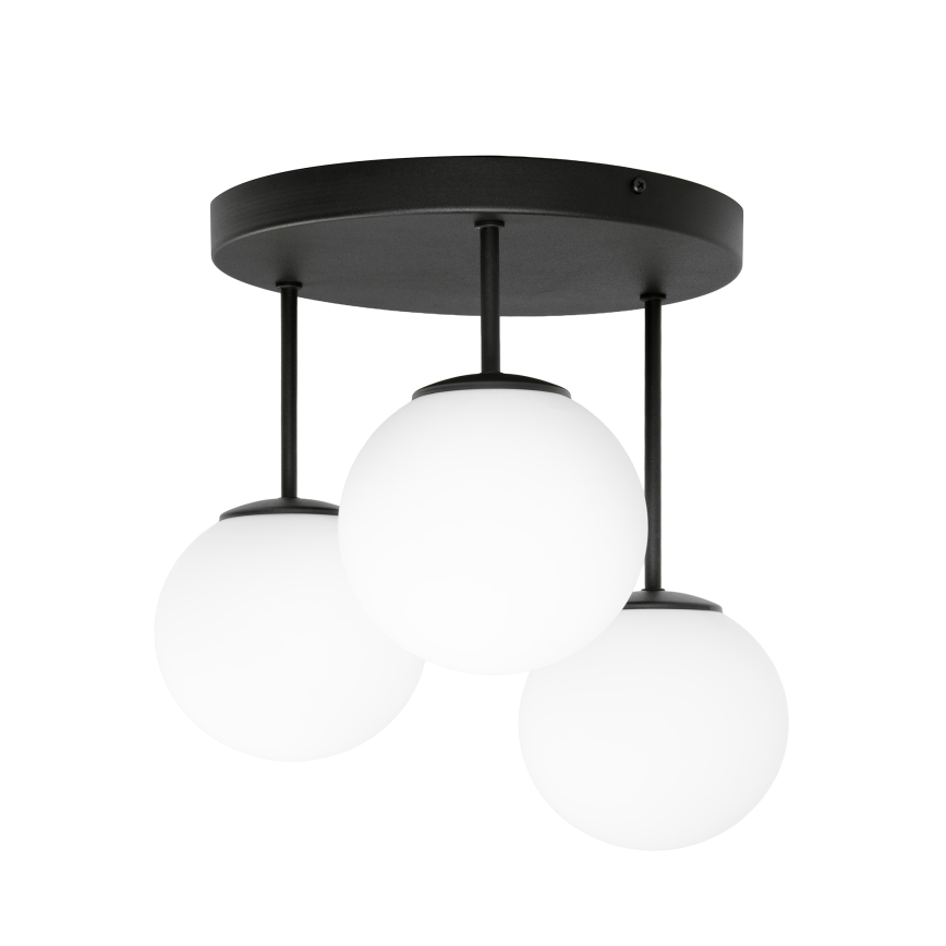 Felületre szerelhető csillár MOONLIGHT 3xE27/15W/230V fekete