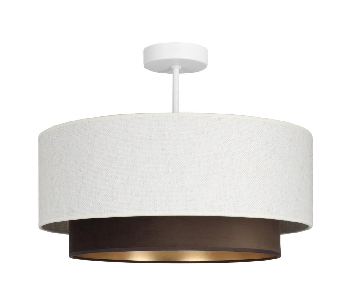 Felületre szerelhető csillár NATIA 1xE27/60W/230V fehér/barna H0227