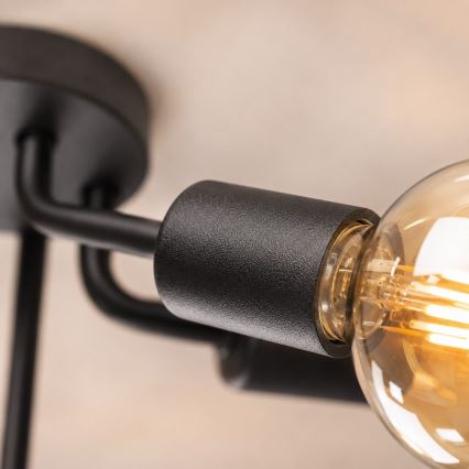 Felületre szerelhető csillár NIXO 5xE27/60W/230V fekete