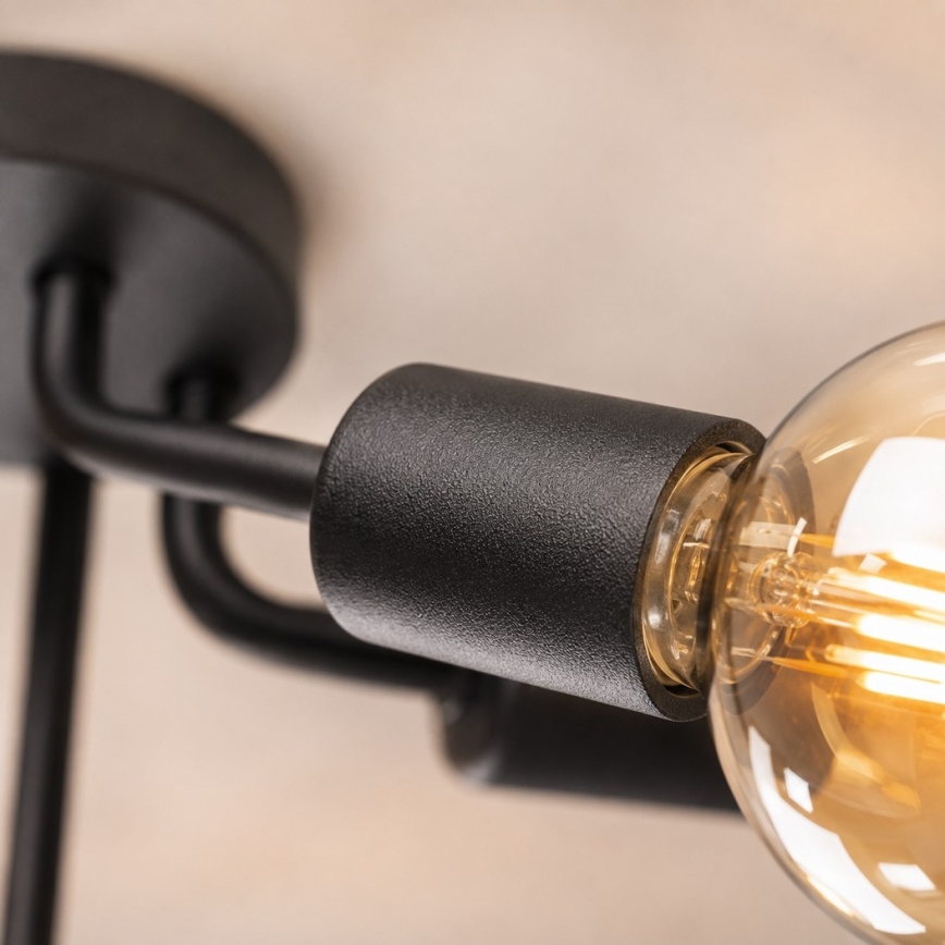 Felületre szerelhető csillár NIXO 5xE27/60W/230V fekete
