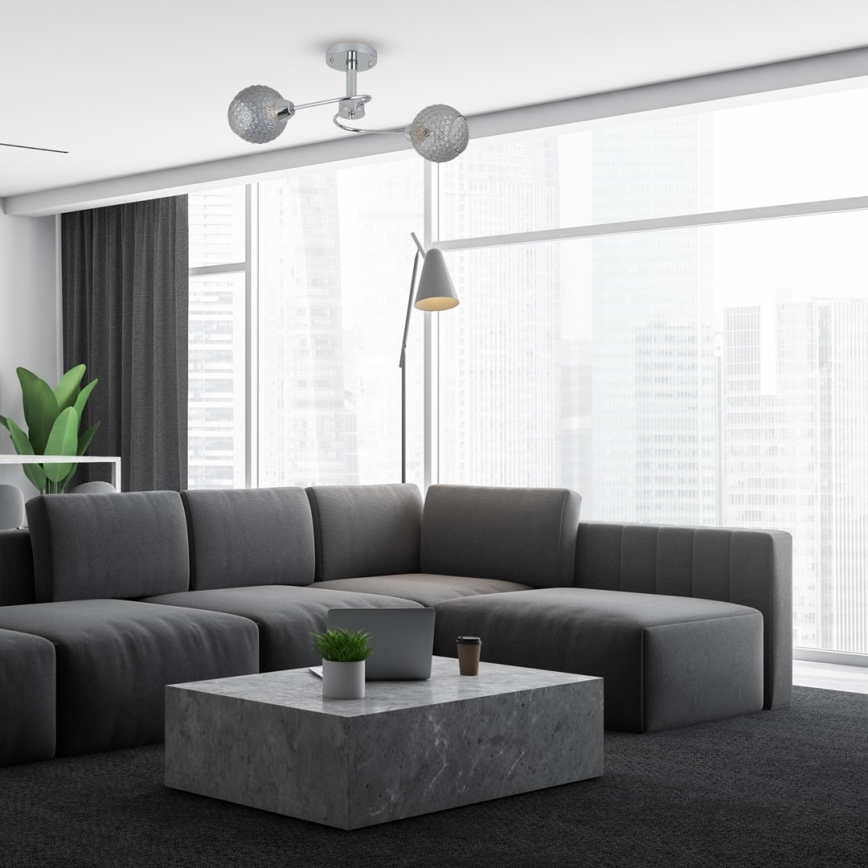 Felületre szerelhető csillár OAKLAND 2xE27/60W/230V