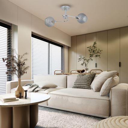 Felületre szerelhető csillár OAKLAND 2xE27/60W/230V