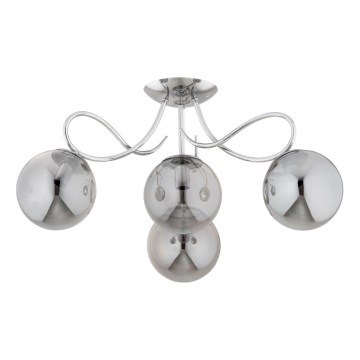 Felületre szerelhető csillár  OXA 4xE14/10W/230V fényezett króm