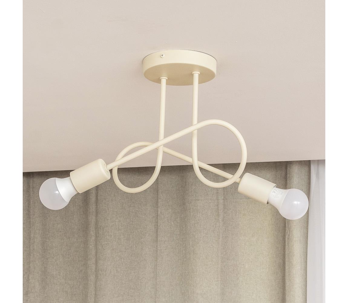 Felületre szerelhető csillár OXFORD 2xE27/15W/230V krémszínű W