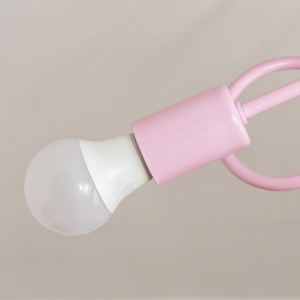 Felületre szerelhető csillár OXFORD 2xE27/15W/230V rózsaszín
