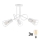 Felületre szerelhető csillár OXFORD 3xE27/15W/230V fehér