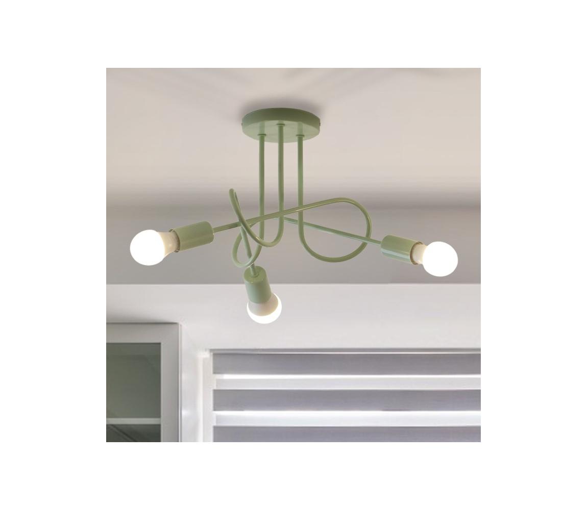 Felületre szerelhető csillár OXFORD 3xE27/15W/230V zöld W