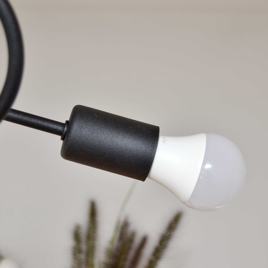 Felületre szerelhető csillár OXFORD 4xE27/15W/230V fekete/türkiz