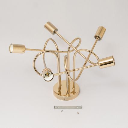 Felületre szerelhető csillár OXFORD 5xE27/15W/230V, arany