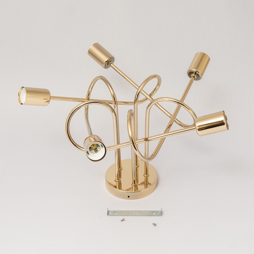 Felületre szerelhető csillár OXFORD 5xE27/15W/230V, arany