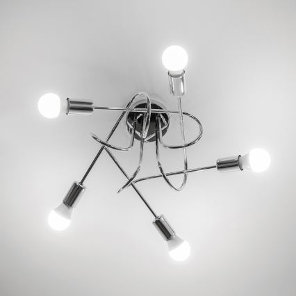Felületre szerelhető csillár OXFORD 5xE27/15W/230V fényes króm
