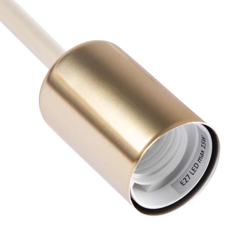 Felületre szerelhető csillár OXFORD 5xE27/15W/230V sárgaréz/fehér