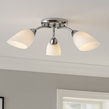 Felületre szerelhető csillár PORTOS 3xE14/10W/230V fényes króm
