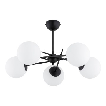 Felületre szerelhető csillár PRIMERY 5xE14/10W/230V fekete