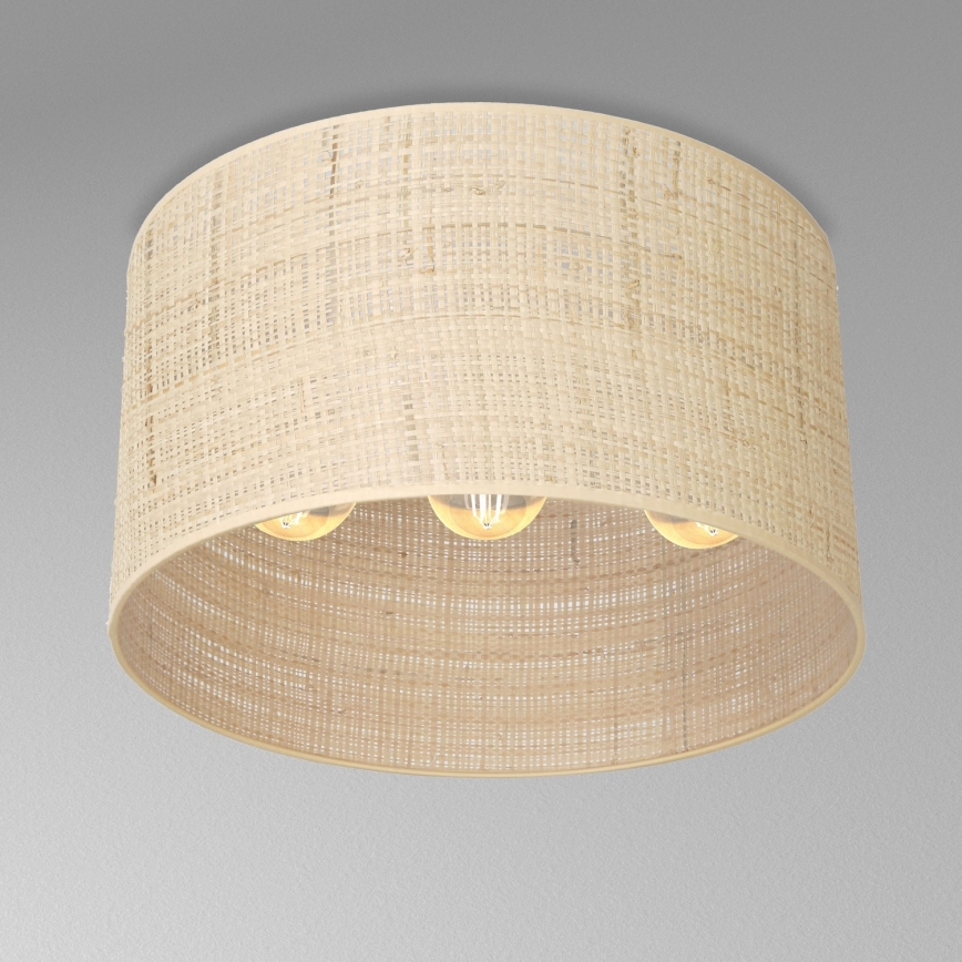 Felületre szerelhető csillár RATTAN 3xE27/60W/230V rattan