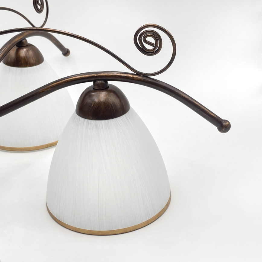 Felületre szerelhető csillár  RETRO 5xE27/60W/230V bronz patina