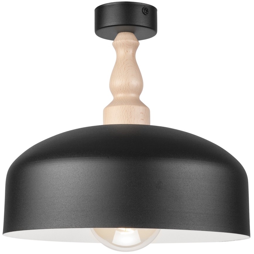 Felületre szerelhető csillár RINA 1xE27/15W/230V fehér/bükkfa