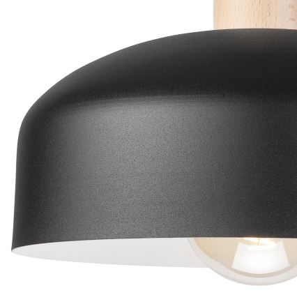 Felületre szerelhető csillár RINA 1xE27/15W/230V fehér/bükkfa