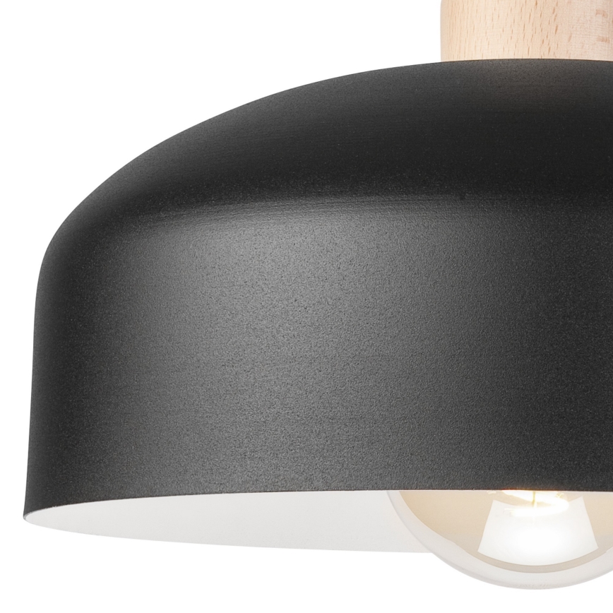 Felületre szerelhető csillár RINA 1xE27/15W/230V fehér/bükkfa