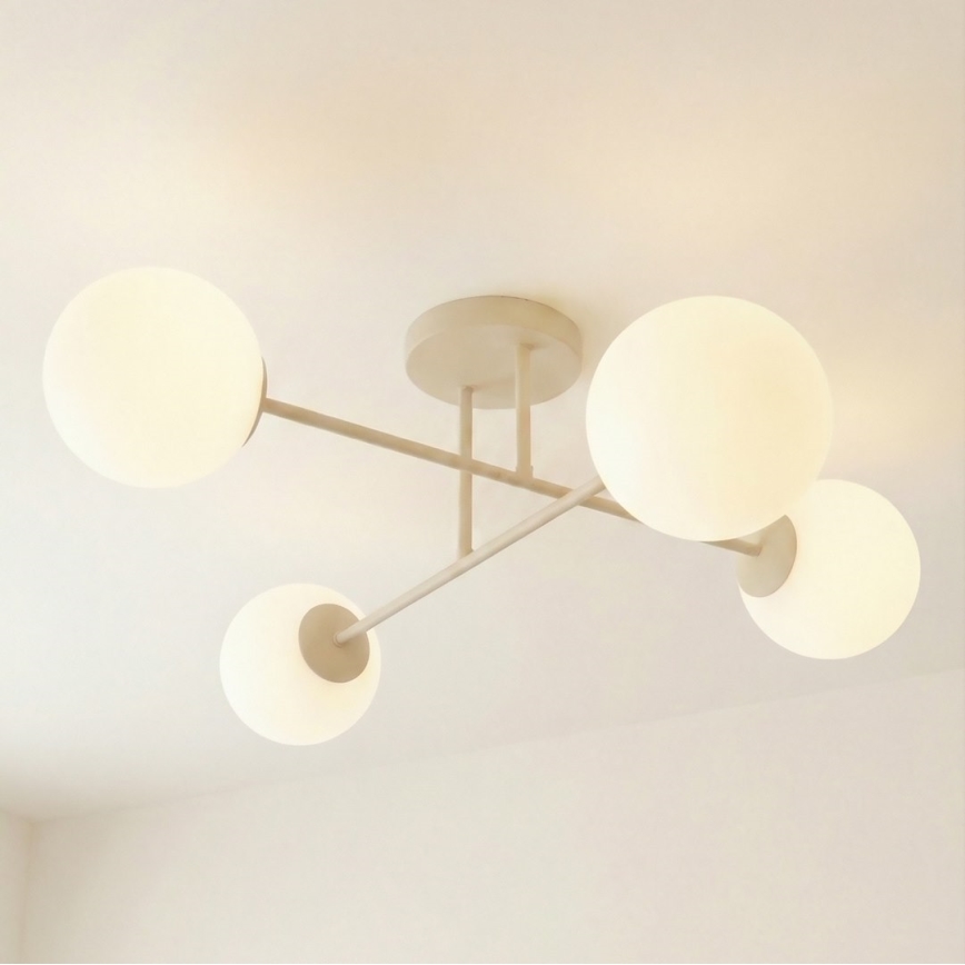 Felületre szerelhető csillár ROMA 4xE14/10W/230V bézs