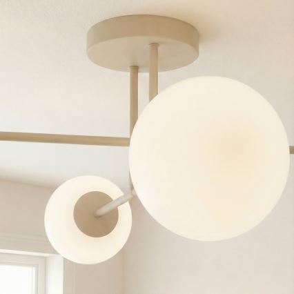 Felületre szerelhető csillár ROMA 4xE14/10W/230V bézs