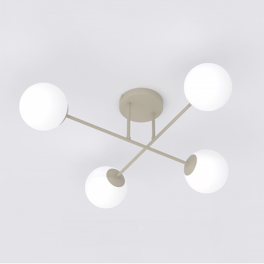 Felületre szerelhető csillár ROMA 4xE14/10W/230V bézs